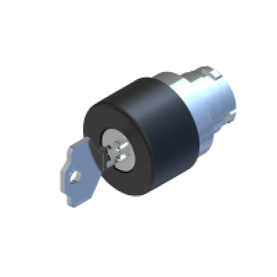 ECX 1174 Кнопка чорна із замком, без фіксації