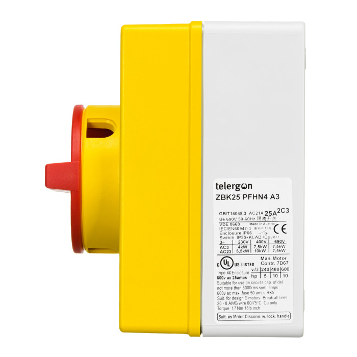 Модульний вимикач навантаження TELERGON ZBK 3P 25A