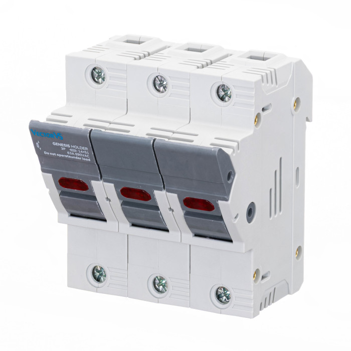 Тримач запобіжників з індикацією Vector VS GENESIS 3P 14x51 63A 690V AC