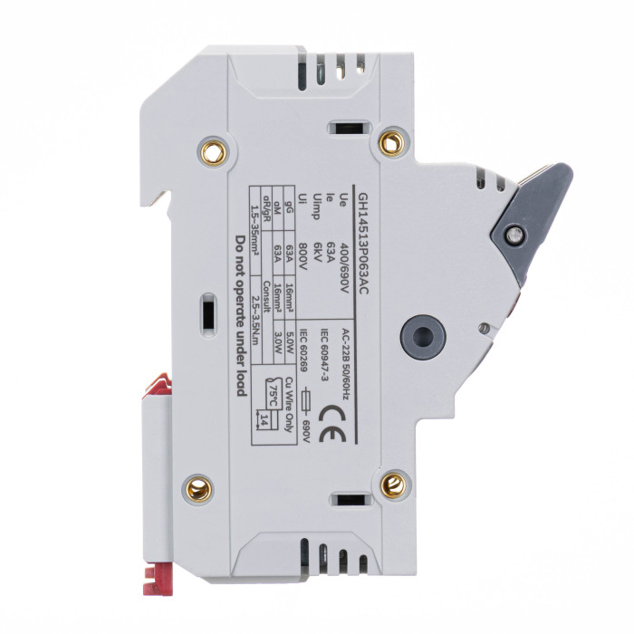 Тримач запобіжників з індикацією Vector VS GENESIS 3P 14x51 63A 690V AC