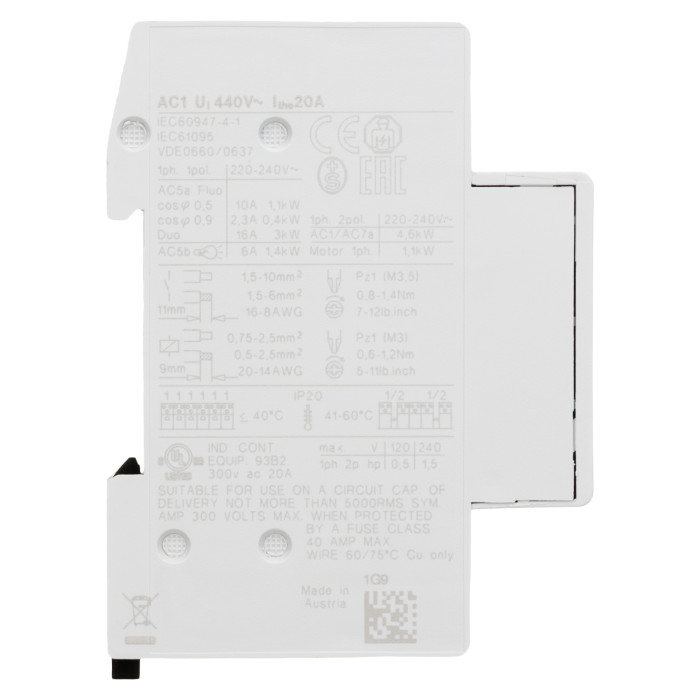 Модульний контактор Benedict R20 20A 230 - R20-10 230