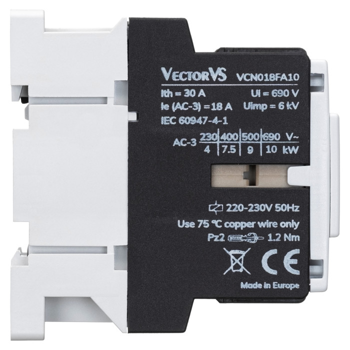 Контактор VCN 18A 400V AC NC
