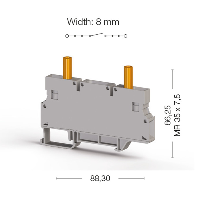 Клема Klemsan WGO Вимірювальна 6 мм - 0.0.0.3.76090