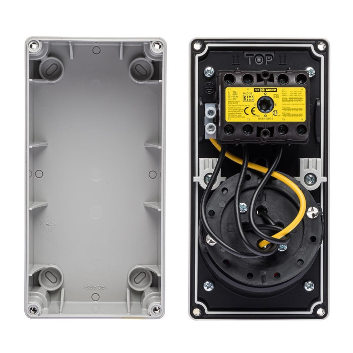 Розетка настінна з механічним блокуванням IDE MUNDIAL 3P+E 16 А 380–415 В IP67 - 03832