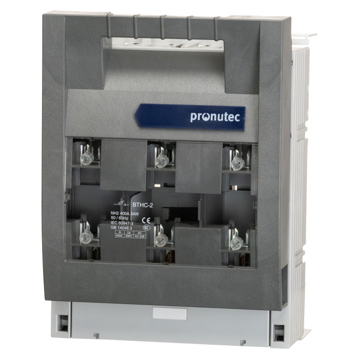 432.24.60.23 Вимикач під запобіжник горизонтальні BTHC NH-2 400A M10 на шину 60мм