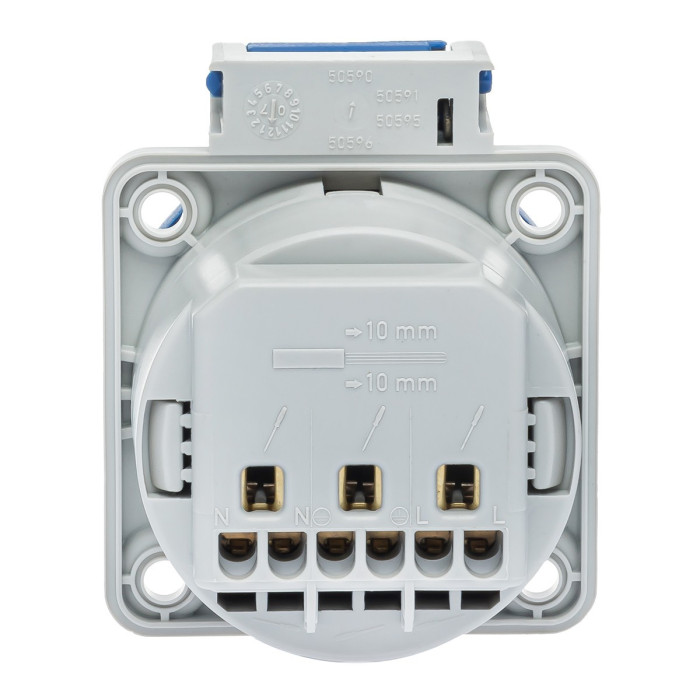 Розетка настінна IDE SCHUKO 2P+E 16 А 250 В IP54 - 00402