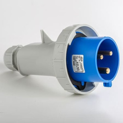 Вилка кабельна IDE MUNDIAL 2P+E 63 А 200–250 В IP66-67