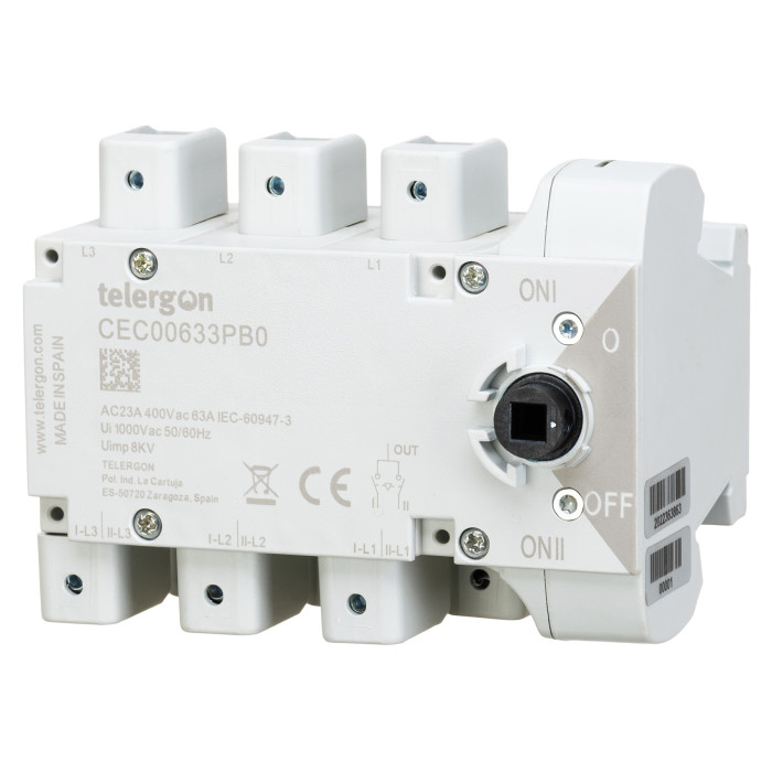 Перемикач TELERGON CEC 3P 63A - CEC00633PB0