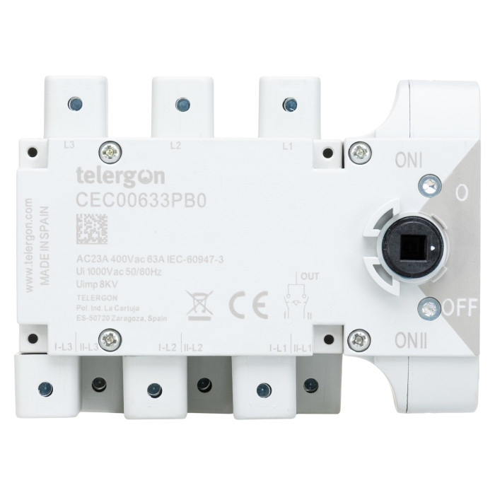 Перемикач TELERGON CEC 3P 63A - CEC00633PB0