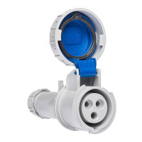 Розетка кабельна IDE MUNDIAL 2P+E 16A 200–250V IP66-67