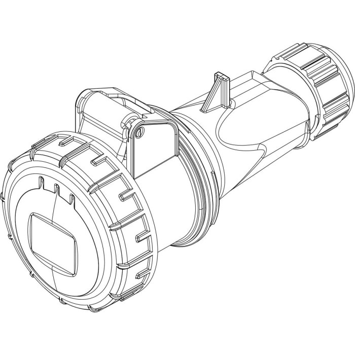 Розетка кабельна IDE MUNDIAL 2P+E 16 А 200–250 В IP66-67 - 02701
