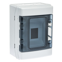 Корпус розподільчий IDE (ABS-пластик) ECOLOGY,1x4 модулів 231x166x113, IP65, з шинами N і PE