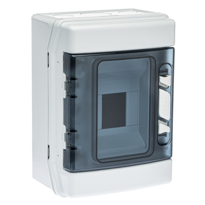 CDN4PT/RR Корпус розподільчий (ABS-пластик) ECOLOGY,1x4 модулів 231x166x113, IP65, з шинами N і PE