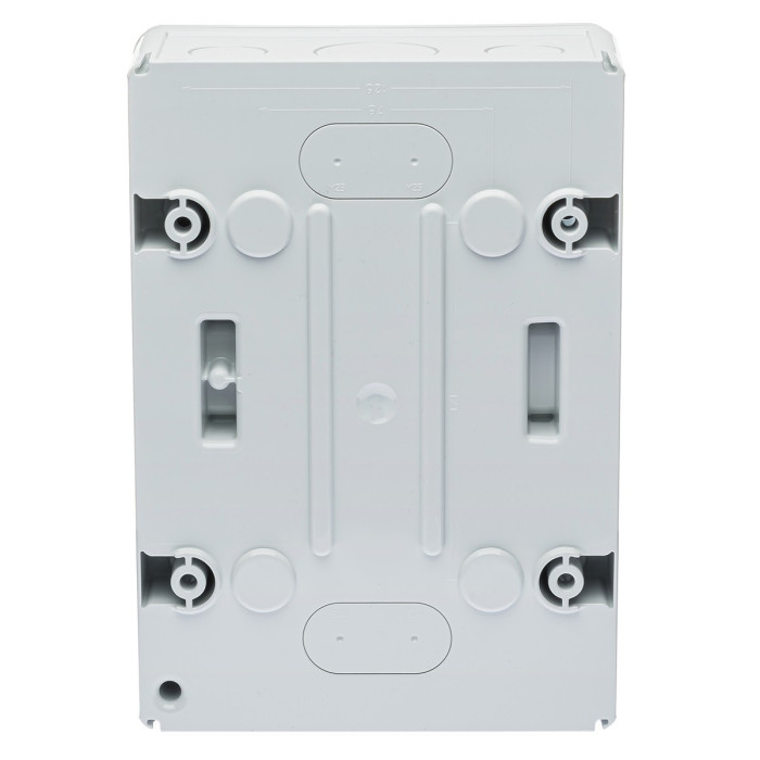 CDN4PT/RR Корпус розподільчий (ABS-пластик) ECOLOGY,1x4 модулів 231x166x113, IP65, з шинами N і PE