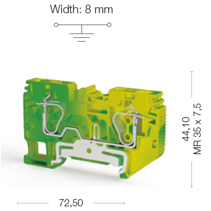Клема Klemsan SRD Заземлення 6 мм - 0.0.0.3.37210