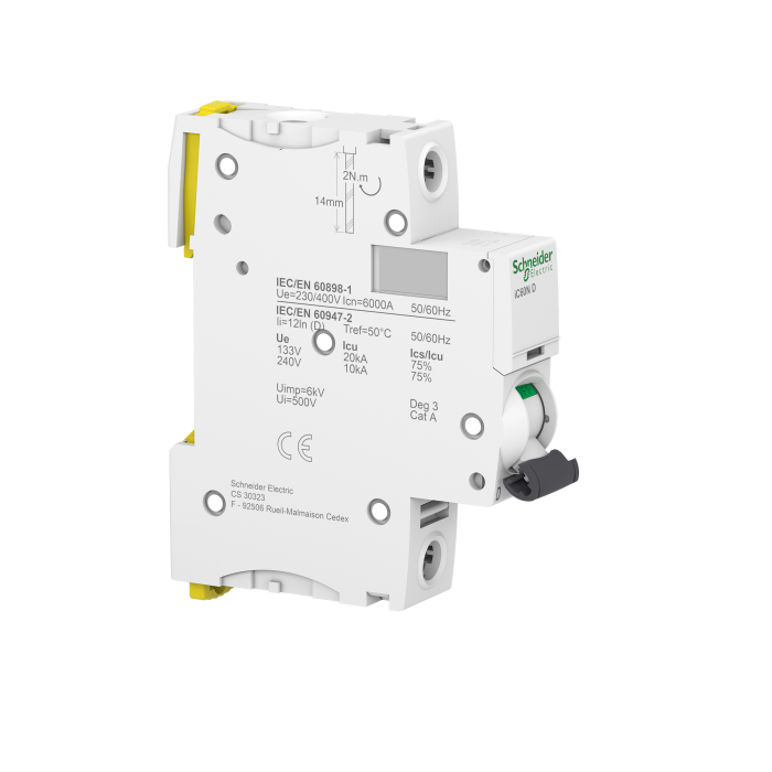 A9F75110 АВТ. ВИМИКАЧ iC60N 1P 10A D