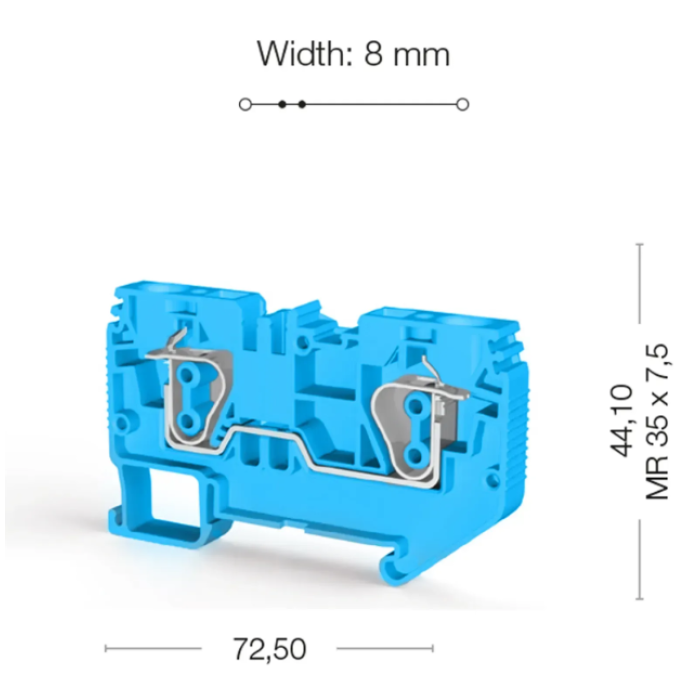 Клема Klemsan SRD Прохідна 6 мм - 0.0.0.3.12191