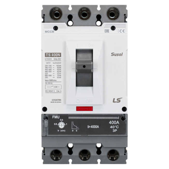 Автоматичний вимикач LS ELECTRIC TS400N 3P 400A 65 кА - 108001400