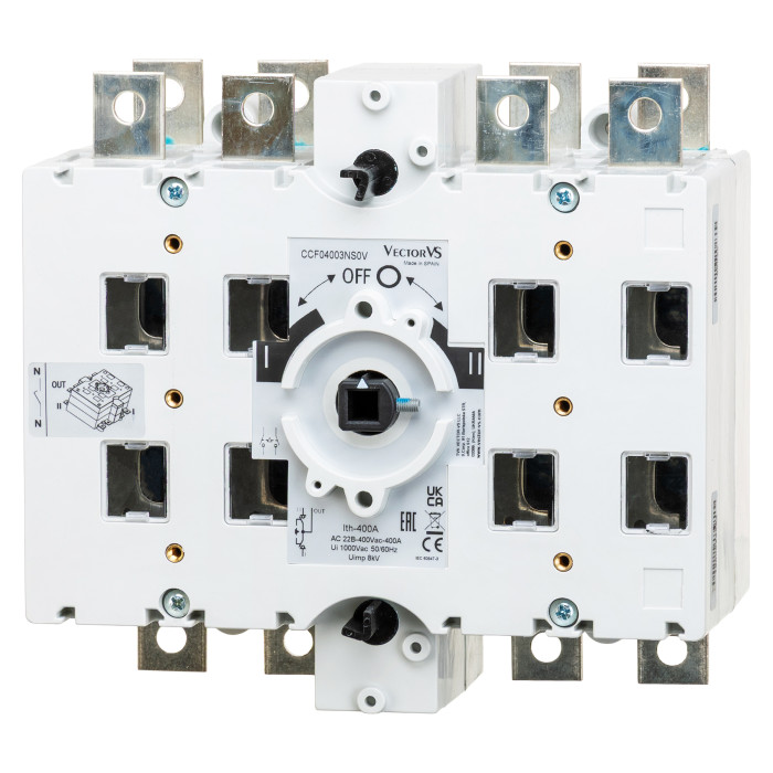 Перемикач Vector VS CCF 3P+N 400A - CCF04003NS0