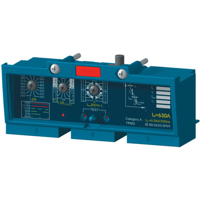 SE-BH-0250-MTV9 Розчеплювач, моторна характеристика M з налашт.часу, In 250 A, 100 - 250А, для BH630