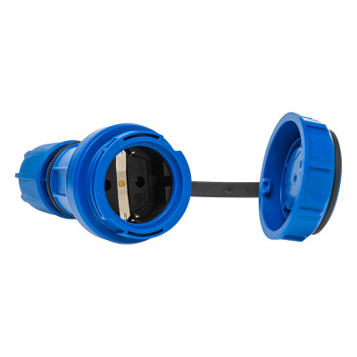 Розетка кабельна IDE SCHUKO 2P+E 16 А 250 В IP66-68