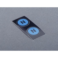 78443 Маркувальна табличка PEN Ø15 мм, колір блакитний