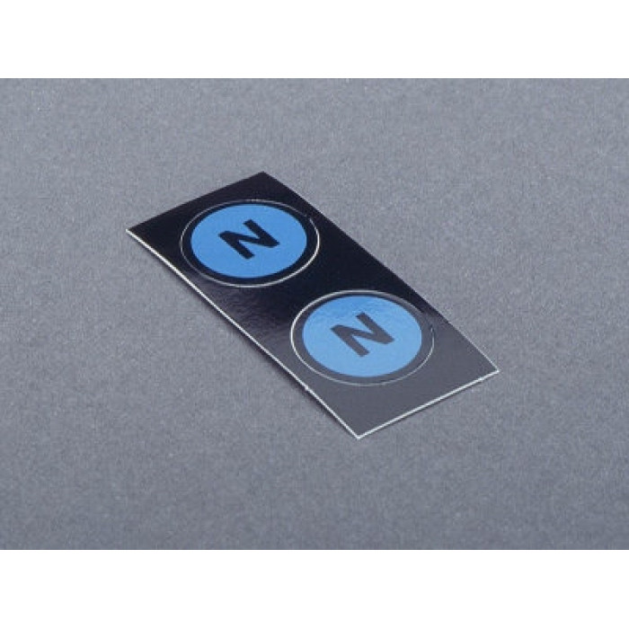 78443 Маркувальна табличка PEN Ø15 мм, колір блакитний