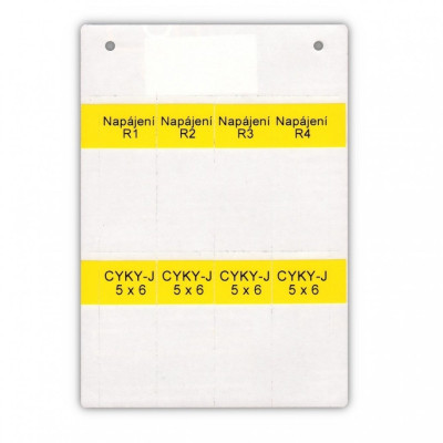 0.0.0.8.08902 Маркування на провід KCCM-Y 67.5x25 (10-50 мм²) (1 компл = 8 шт | пак = 20 компл)