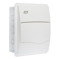 BM8PO/RR Корпус розподільчий внутр. біле вікно ORO,1x8 модуля 248x210x97, IP40, з шинами N і PE