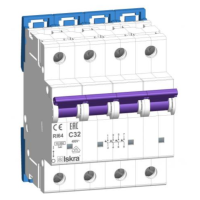 Модульний автоматичний вимикач ISKRA RI64 4P C32A 10кА