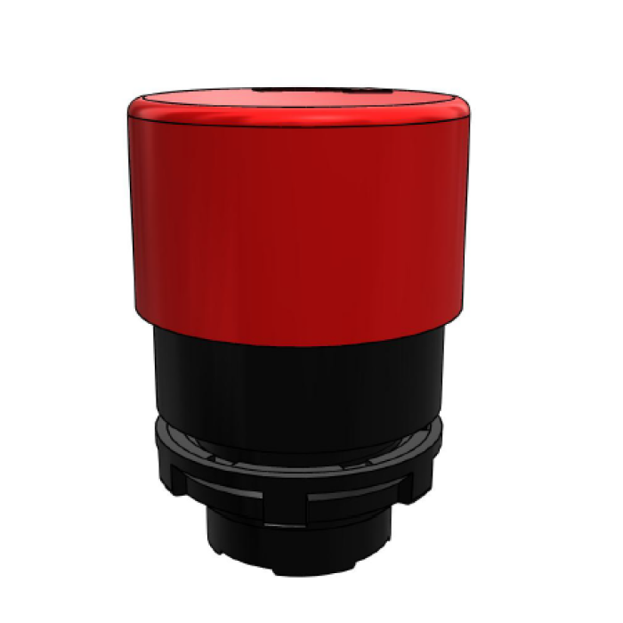 ECX 4161 Грибоподібна кнопка із засувкою / поворотом для розблокування – ø 33 мм – ЧЕРВОНА – IP65