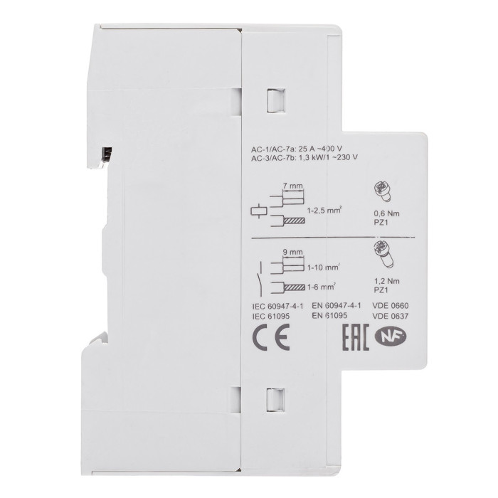 Модульний контактор ISKRA IKD 25A 230В AC 2NO+2NC - 030046017000