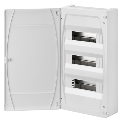 GPS36PO/RR Корпус розподільчий вбудований GOLD,3х12(36) модулі, пластикові двері, N/PE шина, IP40