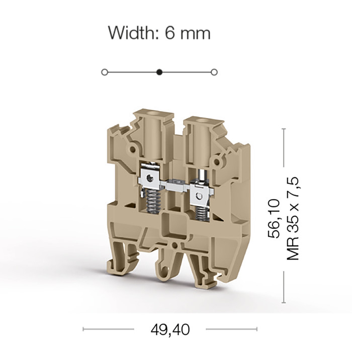 Клема Klemsan AVK Y Прохідна 4 мм - 0.0.0.3.04509