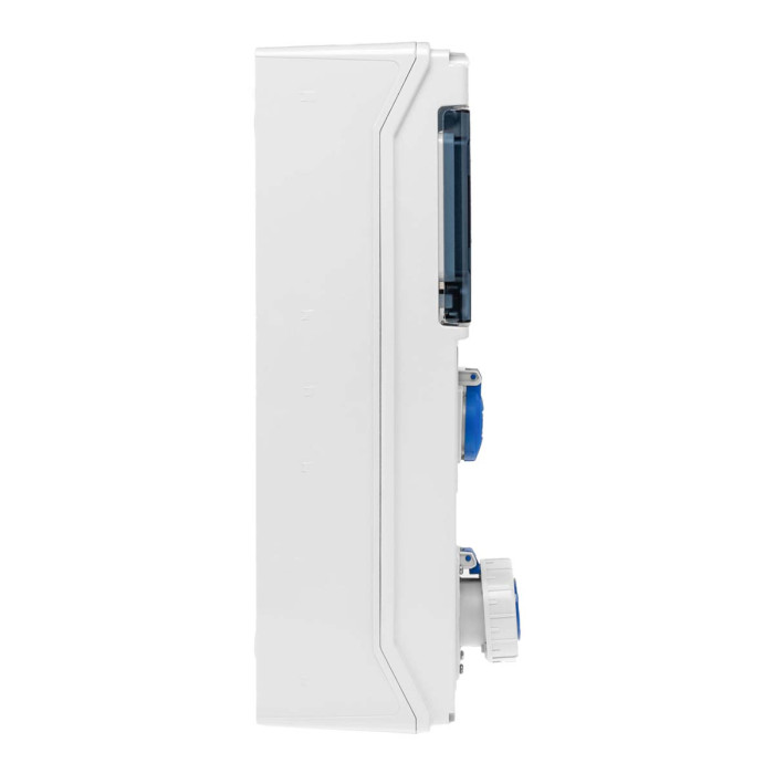 PCSN6PT/RR Настінний корпус для сил. розеток з отворами STAR 1х6 MOD 436x142x137мм, IP65, шини N+PE