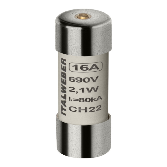 Запобіжник циліндричний Italweber CH22 16A gG 22x58 690В - 1443016