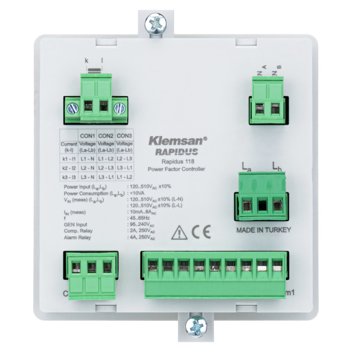 Контролер реактивної потужності Klemsan RAPIDUS 118