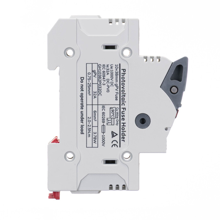 Тримач запобіжників з індикацією Vector VS GENESIS 2P 10x38 32A 1000V DC