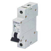 Модульний автоматичний вимикач ISKRA RI51 1P C16A 6кА