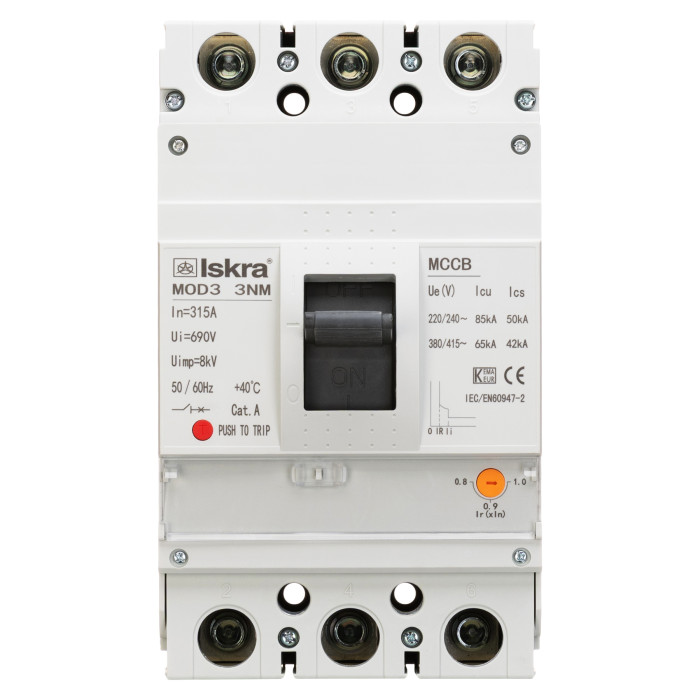 786104400000 MOD3 3NM 315A NEW Автоматичний вимикач з регульованим розчеплювачем 315А, 65кА