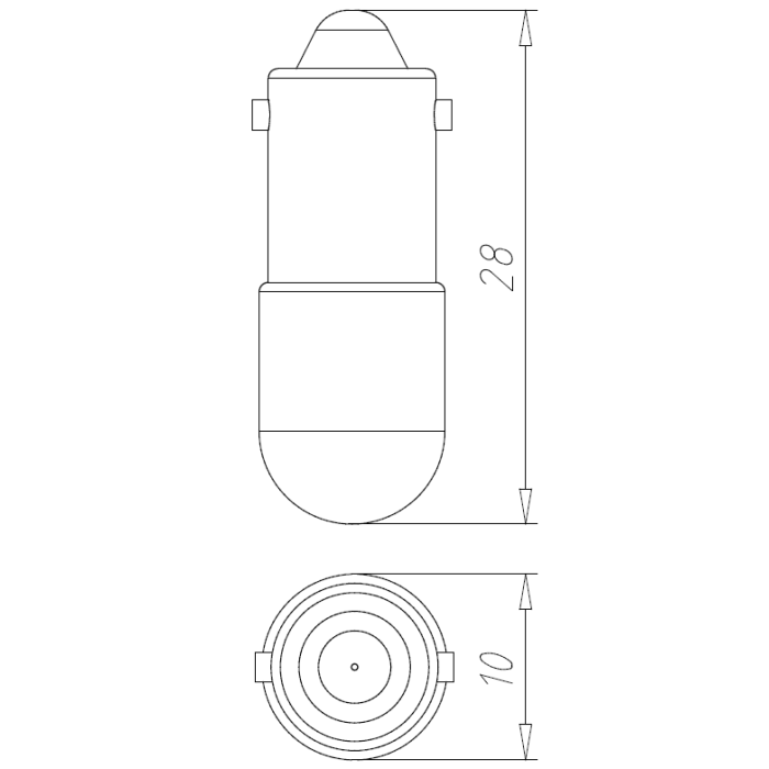 ECX 1903 Лампа розжарювання 48 В, 2 W