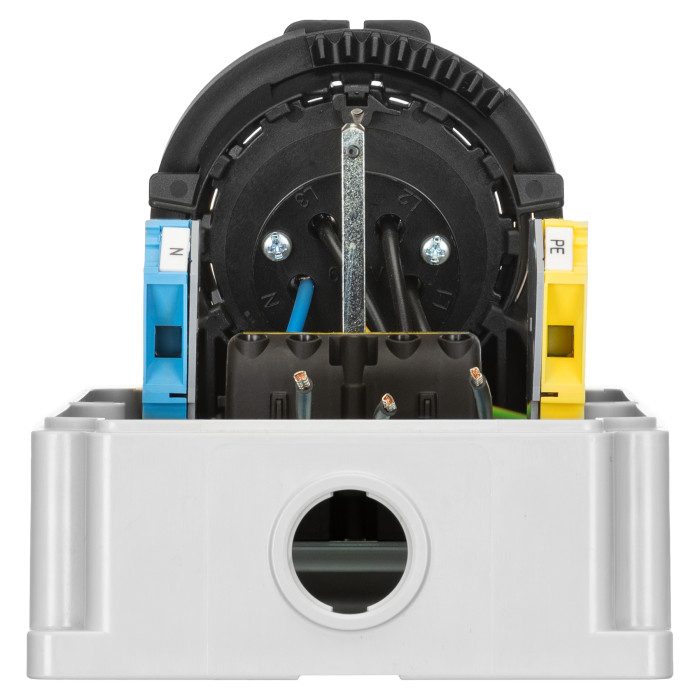 Розетка настінна з механічним блокуванням та DIN-модулем IDE MUNDIAL 3P+N+E 16A 200/346–240/415V IP67