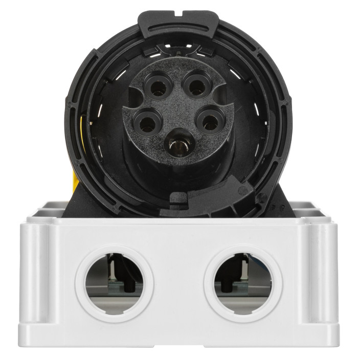 Розетка настінна з механічним блокуванням та DIN-модулем IDE MUNDIAL 3P+N+E 16A 200/346–240/415V IP67