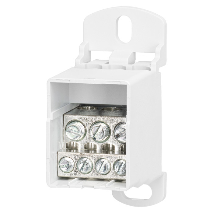 Розподільчий блок Vector VS VJB-80 на DIN-рейку, 80A, вх.1×6-16mm, вих.4×2.5-6, 2×2.5-16mm