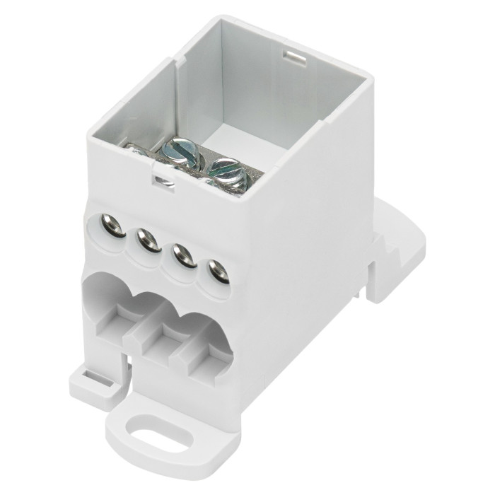 Розподільчий блок Vector VS VJB-80 на DIN-рейку, 80A, вх.1×6-16mm, вих.4×2.5-6, 2×2.5-16mm