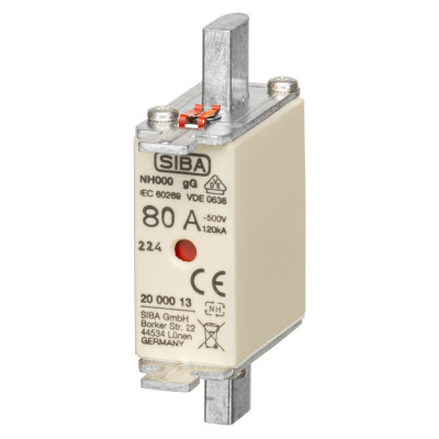 Ножовий запобіжник PRONUTEC gG NH000 80A