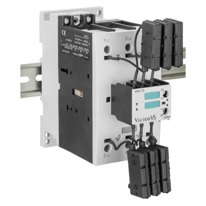Контактор для комутації конденсаторів до 75 кВАр VSK 75 10 230V 50/60Hz