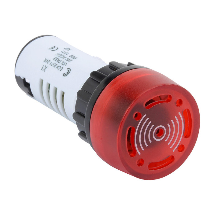 ECX 2071-24 R Червона з підсвічування, з гудком 24В DC*