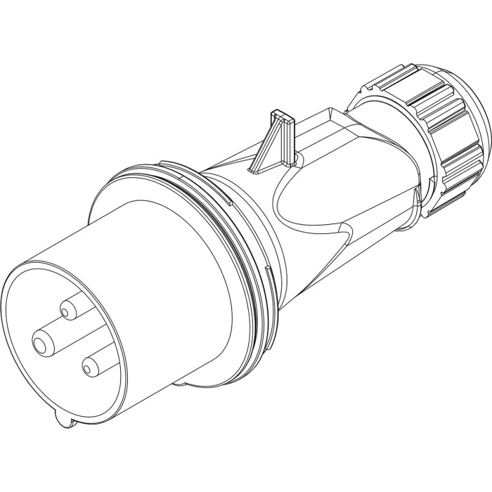 Вилка кабельна IDE MUNDIAL 2P+E 16 А 220–250 В IP44 - 02101