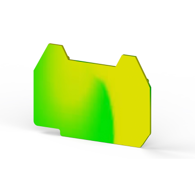 Торцева кришка Klemsan AVK жовто-зелена